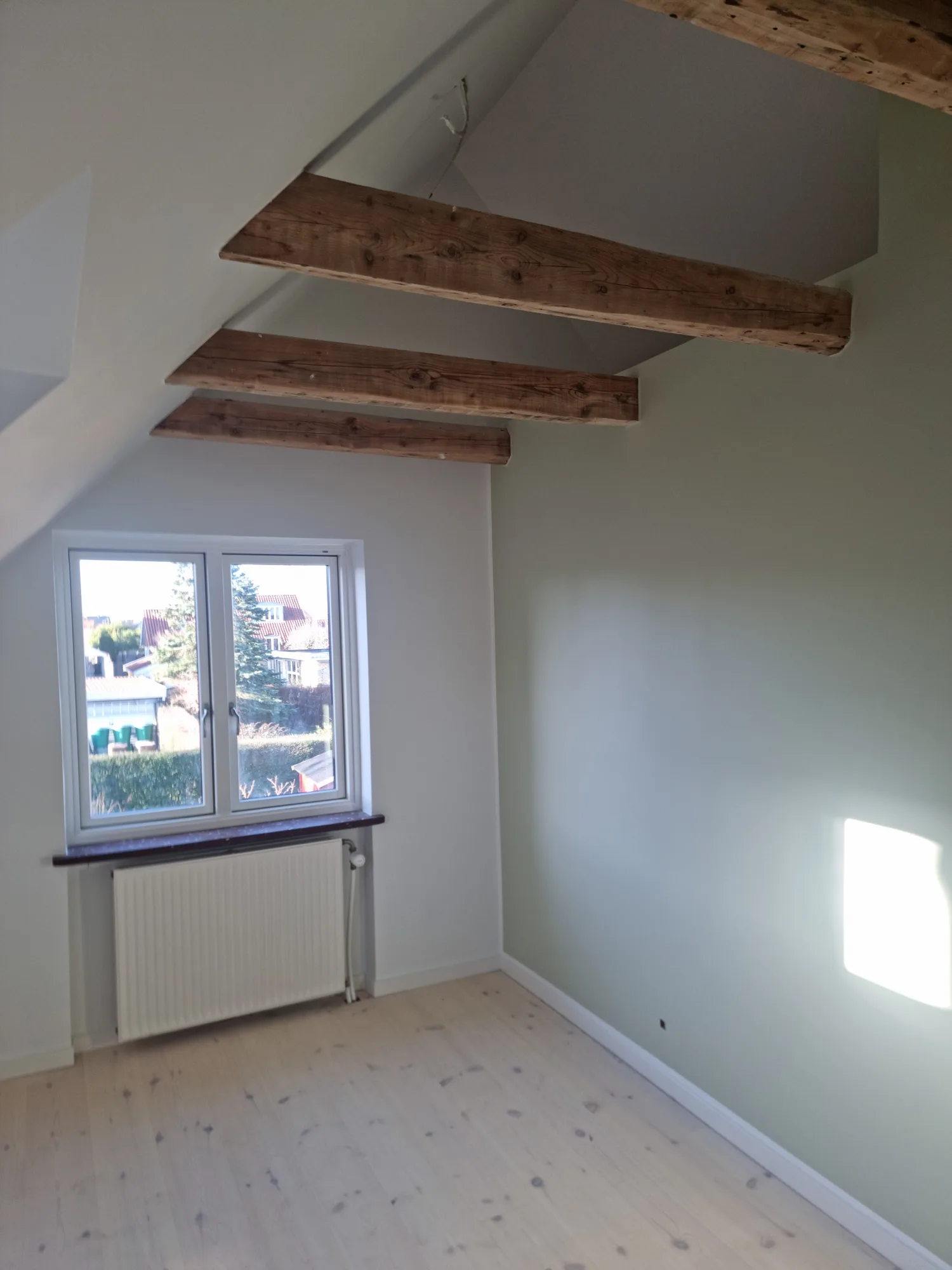 Renoveret ved vinduer